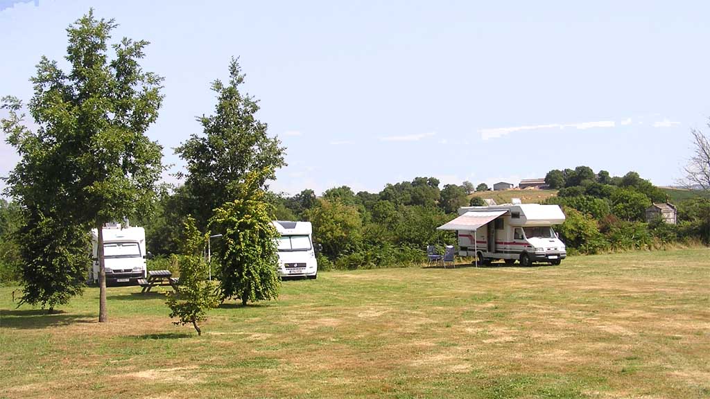 Der Stellplatz in Vouvant